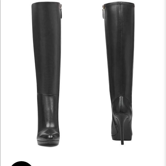 Nine West Quizme Wide Calf Platform Boots - Picture 7 of 12